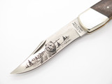 Vintage 1980s Tak Fukuta Custom Bear Seki Japan Folding Hunter Lockback Knife