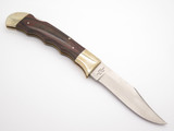 Vtg '80s Rigid RG-32 Tak Fukuta Seki Japan Grizzly Folding Hunter Lockback Knife