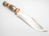 Vtg 1990s Rigid RG-33 Stag Grizzly Fukuta Seki Japan Fixed 9" Blade Bowie Knife