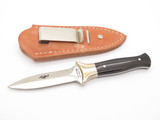 Vtg 80s Parker American Blade Seki Japan Fukuta Buffalo Fixed Dagger Boot Knife