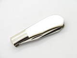 Vtg Parker Seki Japan 2 Blade Baby Trapper Pearl MOP Folding Pocket Knife