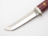 Vtg 1980s Frost Red Mini Tanto Tak Fukuta Seki Japan Fixed 3.1" Blade Knife