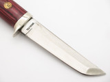 Vtg 1980s Frost Red Mini Tanto Tak Fukuta Seki Japan Fixed 3.1" Blade Knife