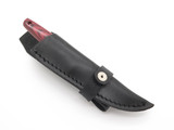 Vtg 1980s Frost Red Mini Tanto Tak Fukuta Seki Japan Fixed 3.1" Blade Knife