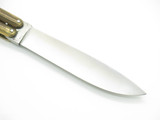 Vintage Filipino Balisong 6.12" Bone Handle Brass Folding Butterfly Knife