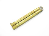 Vintage WWII Era Filipino Balisong 5" Brass Stag Bone Handle Folding Butterfly Knife