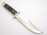 Vtg A.G. Russell 2003 Bowie Tak Fukuta Seki Japan Ebony AUS8 Fixed Hunting Knife