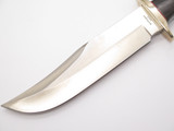 Vtg A.G. Russell 2003 Bowie Tak Fukuta Seki Japan Ebony AUS8 Fixed Hunting Knife