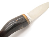 Vintage 1980s Parker Tak Fukuta Seki Japan Small Buffalo Fixed Hunting Knife