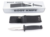 Vintage NOS 1990s Taiwan Satin Mini Dagger Fixed 2.55" Blade Boot Knife