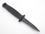 Vintage NOS 1990s Taiwan Black Mini Dagger Fixed 2.55" Blade Boot Knife