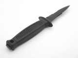 Vintage NOS 1990s Taiwan Black Mini Dagger Fixed 2.55" Blade Boot Knife