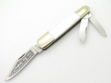 Vtg Parker Seki Japan Large Lockback Whittler Pearl Folding Pocket Knife