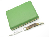 Vtg 1982 Queen Cutlery Co. 60th Anniversary USA Bone 4.25" Folding Pocket Knife