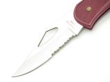 Vintage 1990s Explorer Hi-Tech Red Synthetic Lockback 5.25" Folding Pocket Knife
