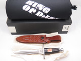 Vintage 1980s North Man Kanetsune Seki Japan Fixed 6.2" Blade Dagger Knife