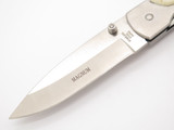 Vintage 1990s Explorer G. Sakai Seki Japan Jaguar Scrimshaw Folding Pocket Knife