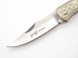 Vtg Herbertz G Sakai Seki Japan Fish Scrimshaw 3.1 Folding Lockback Pocket Knife