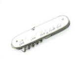 Vintage 1970s Seki Japan 3.7" Hook Ruler Folding Pocket Multi Tool Fishing Knife