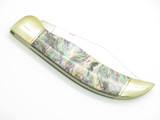 Rough Rider RR353 Clasp 5.5" Imitation Abalone Folding Hunter Pocket Knife