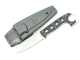 CRKT 2005 Alaska Carcajou Black Handle Fixed Blade Hunting Knife & Sheath