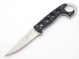 CRKT 2005 Alaska Carcajou Black Handle Fixed Blade Hunting Knife & Sheath