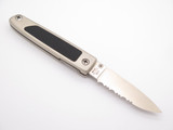 Vintage Kershaw 2410 Small Liner Action Seki Japan Serrated Folding Pocket Knife