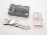 G. Sakai Seki Japan Engravable Stainless Skull Money Clip Folding Pocket Knife