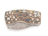 G. Sakai Seki Japan Ukimon Sakura Damascus Money Clip Folding Pocket Knife