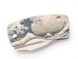 G. Sakai Seki Japan Ukimon Great Wave VG10 Small Money Clip Folding Pocket Knife