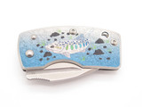 G. Sakai Seki Japan Amago Salmon Fish VG-10 Money Clip Folding Pocket Knife