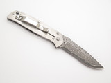 G. Sakai Seki Japan Gentleman Black Decorative & Damascus Folding Pocket Knife
