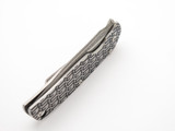G. Sakai Seki Japan Gentleman Black Decorative & Damascus Folding Pocket Knife