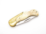 Vtg 1970s Olsen OK 161 Seizo Imai Seki Japan Bone Folding Lockback Pocket Knife