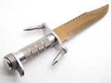 Vtg Imax Master XL Seizo Imai Seki Japan Gold 15" Fixed Bowie Survival Knife