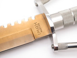 Vintage Imax Master Seizo Imai Seki Japan Gold 12.75" Fixed Bowie Survival Knife