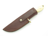 Ducks Unlimited 8.75" Smooth Bone Damascus Fixed Blade Hunting Knife & Sheath