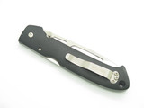 Vtg Beretta Airlight Seki Japan 5" Black Handle Lockback Folding Pocket Knife