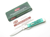 2004 Case XX 61953 Jade Russlock 3.5" Bone Handle Folding Pocket Knife