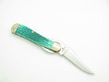 2004 Case XX 61953 Jade Russlock 3.5" Bone Handle Folding Pocket Knife