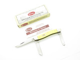 2005 Case XX 3318CV Stockman 3.62" Yellow Handle Folding Pocket Knife