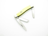 2005 Case XX 3318CV Stockman 3.62" Yellow Handle Folding Pocket Knife