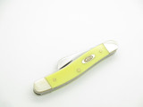 2005 Case XX 3318CV Stockman 3.62" Yellow Handle Folding Pocket Knife