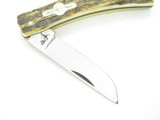 German Bull GB-107 Dirtbuster Germany 3.62" Stag Handle Folding Pocket Knife