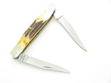 Hammer Brand New York Knife Co USA 3.87" Muskrat Stag Folding Pocket Knife