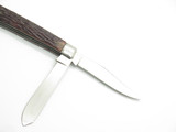 Vintage 1970s Seki Japan 4.25" Brown Synthetic Bone Trapper Folding Pocket Knife
