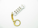 Vintage 1980s Explorer Seki Japan Mini 2" White Handle Kechain Folding Balisong Butterfly Knife