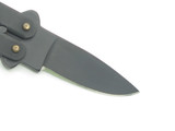 Vintage 1980s Explorer Seki Japan Mini 2" Black Handle Kechain Folding Balisong Butterfly Knife