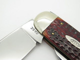 VINTAGE 1940-1964 CASE XX 6250 SUNFISH ELEPHANT TOENAIL FOLDING KNIFE RED BONE