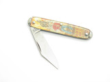 Vintage 1990s Novelty Knife Co Monte Hale USA 3.5" Western Folding Pocket Knife